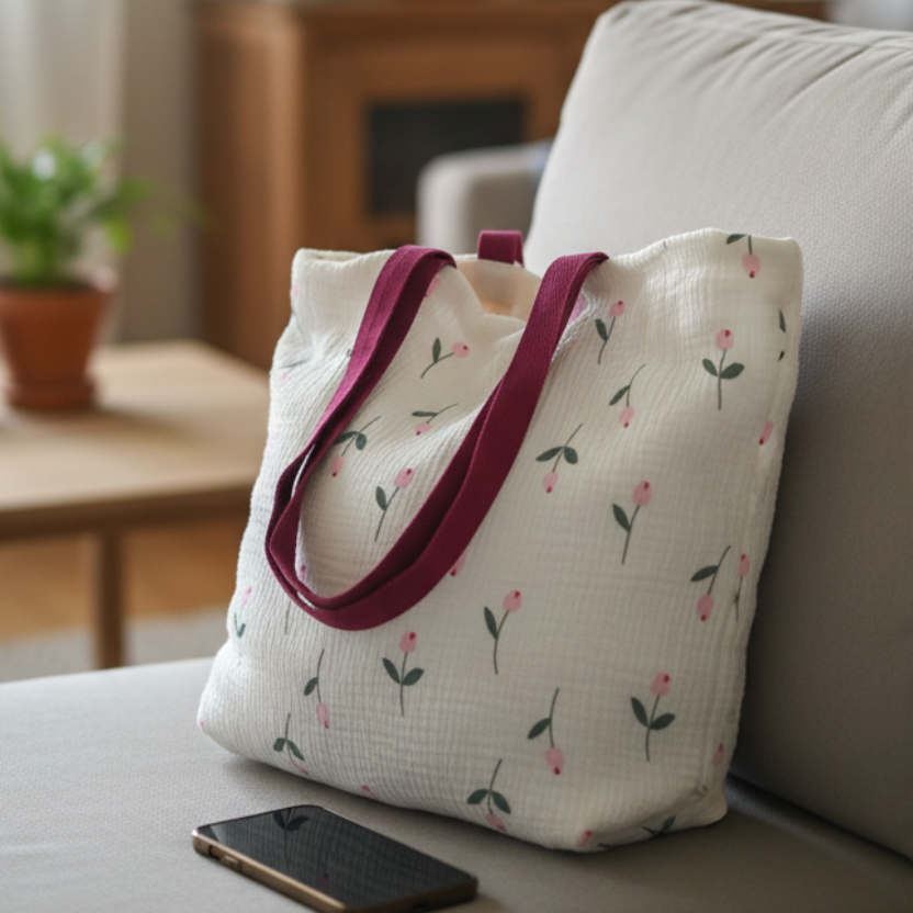 Handmade Cotton Duffel, Tote & Nappy Bags | Beach Bags & More