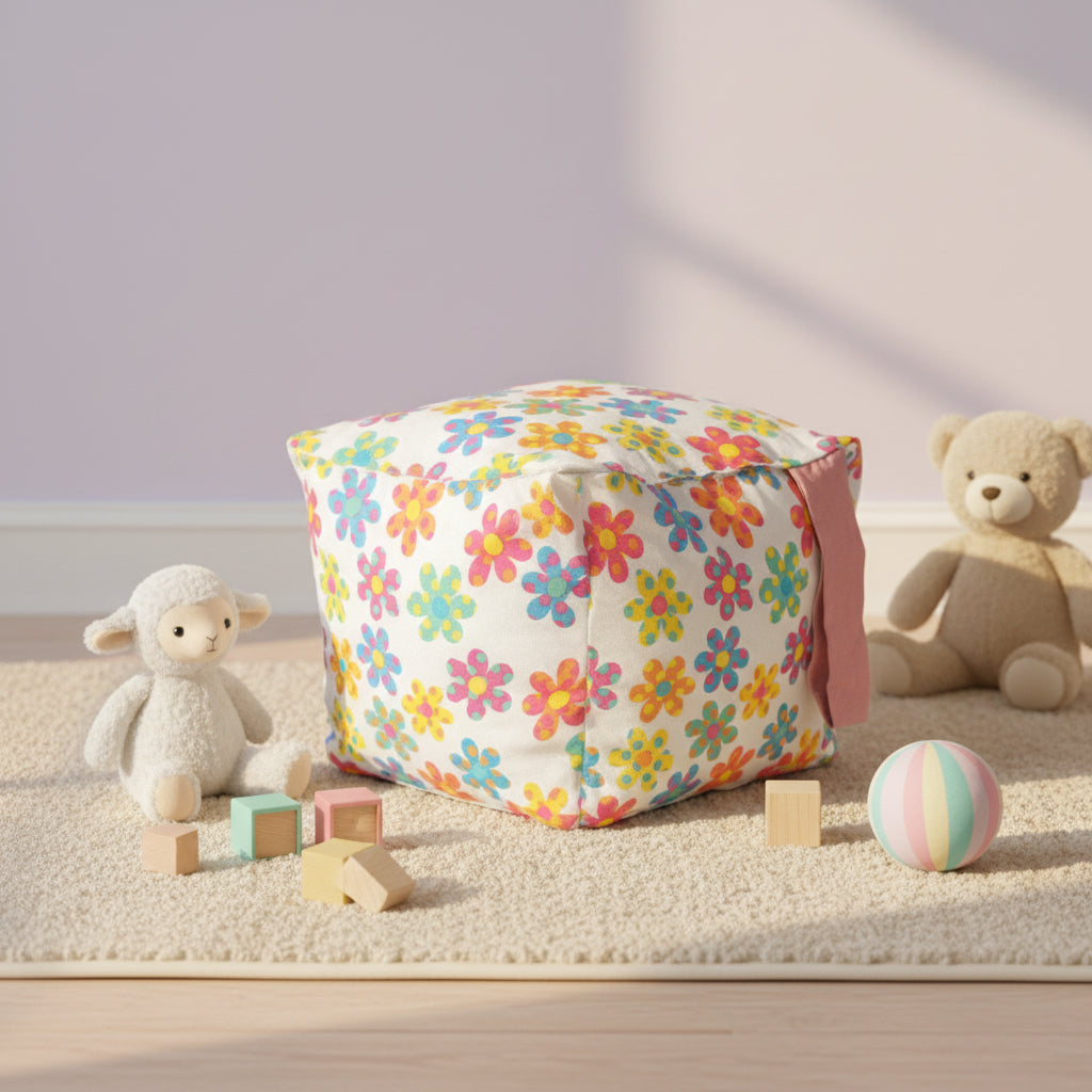 Jumbo Soft Cube Toy | Handmade Cotton Baby Activity Cube