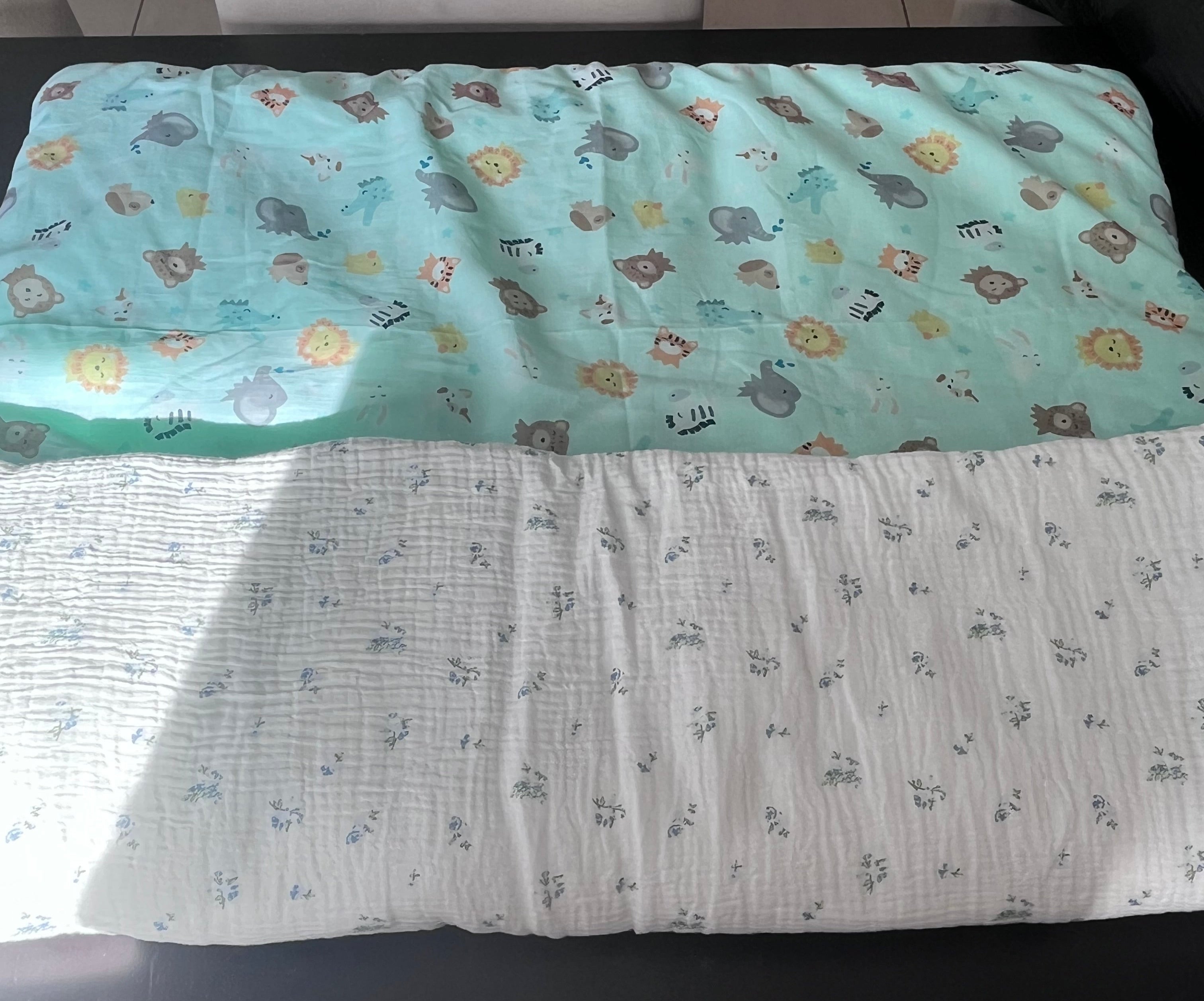 Floral & Mint Green Baby Play Mat