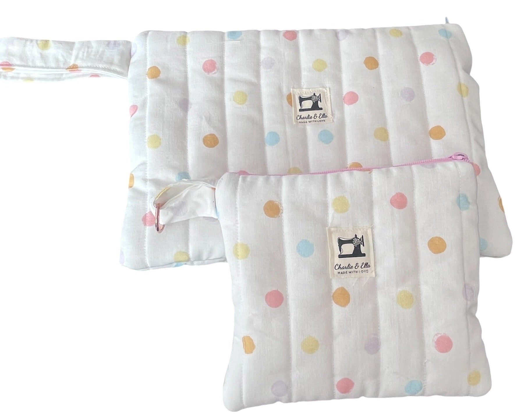 Dual Polka Dot Pouches