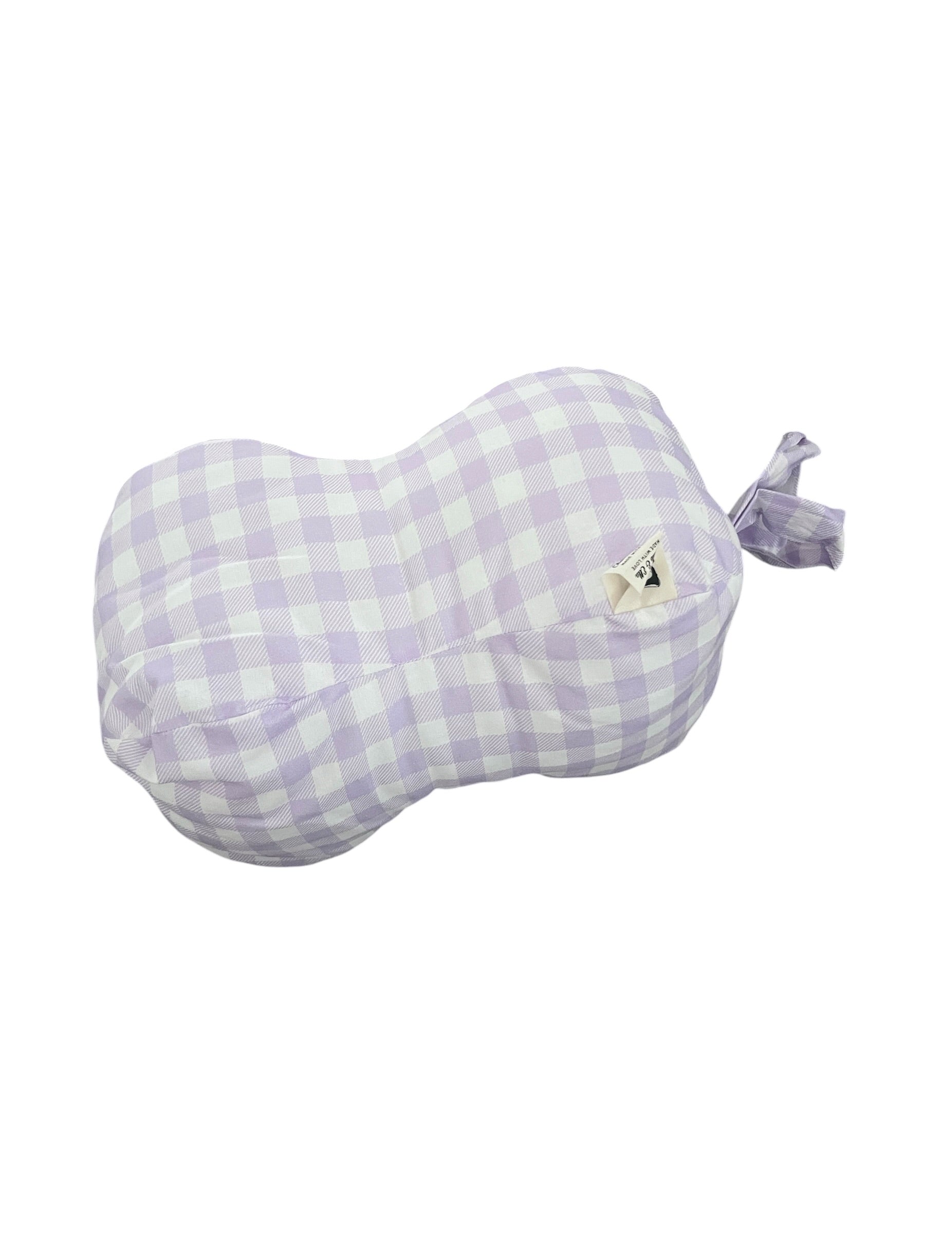 Peanut Shape Feeding Cushion | Handmade Cotton Baby Nursing Pillow