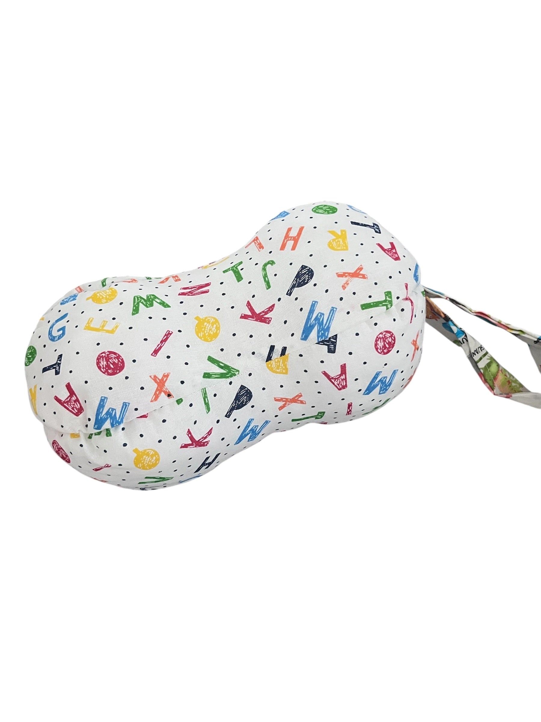 Peanut Shape Feeding Cushion | Handmade Cotton Baby Nursing Pillow