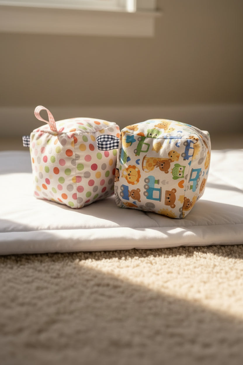 Handmade Soft Sensory Rattle Toy for Babies