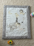 Grey & White Cotton Play Mat/Tummy Time Mat for Babies